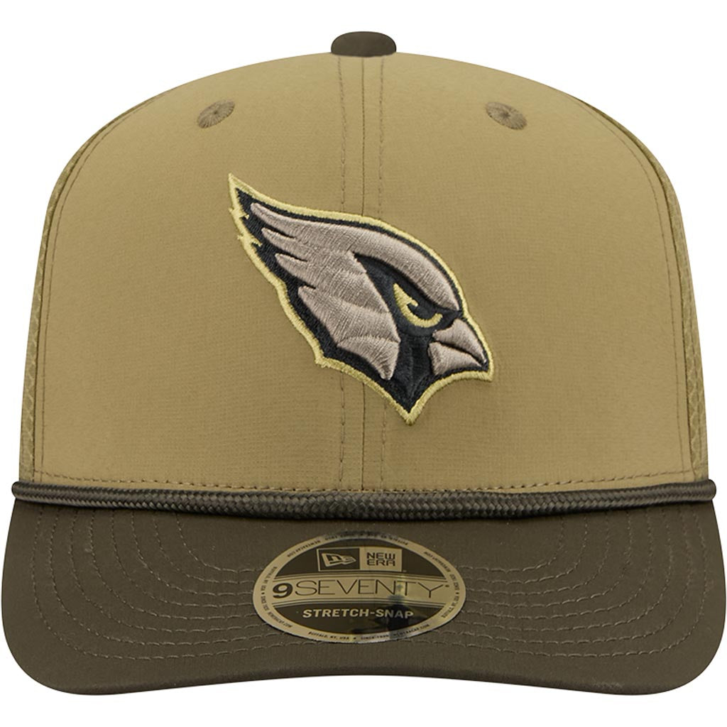NFL Arizona Cardinals New Era 2025 Salute to Service 9SEVENTY Stretch-Snapback Hat - Green
