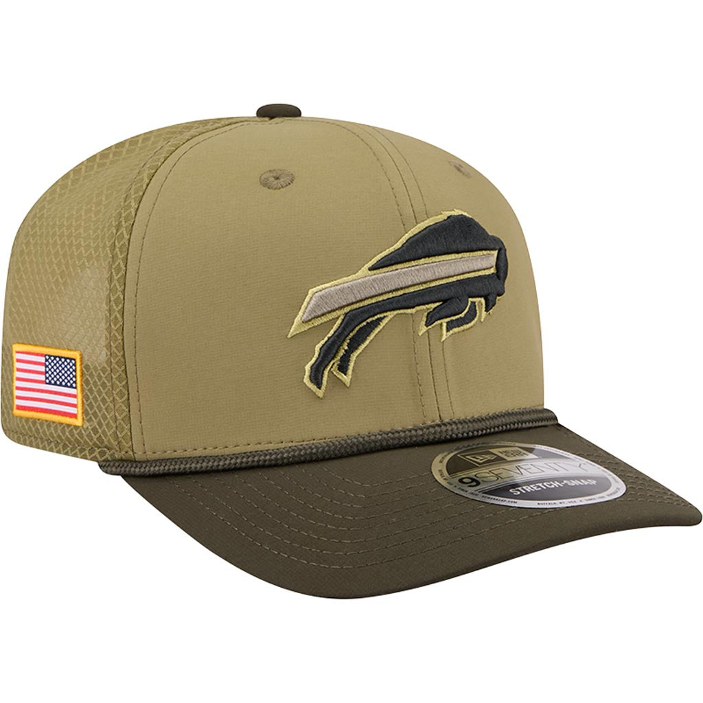 NFL Buffalo Bills New Era 2025 Salute to Service 9SEVENTY Stretch-Snapback Hat - Green