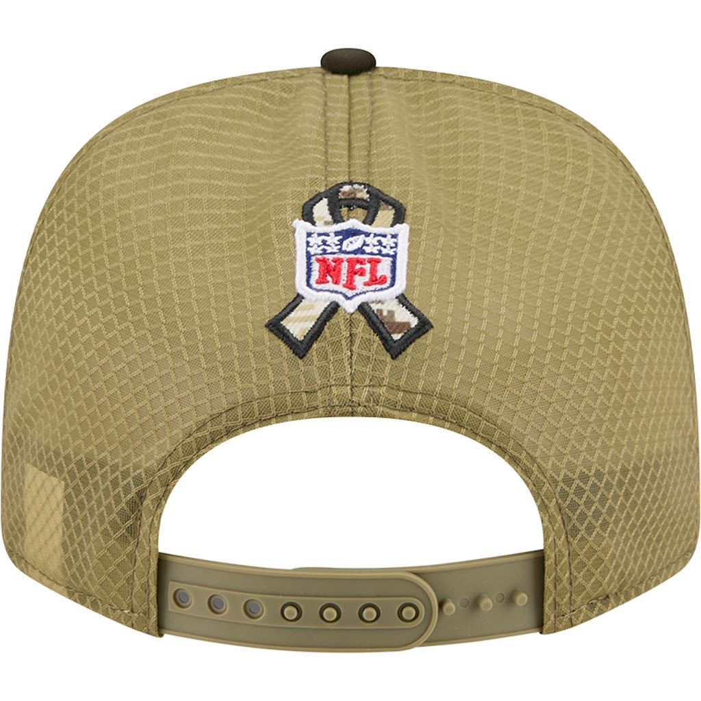NFL Dallas Cowboys New Era 2025 Salute to Service 9SEVENTY Stretch-Snapback Hat - Green