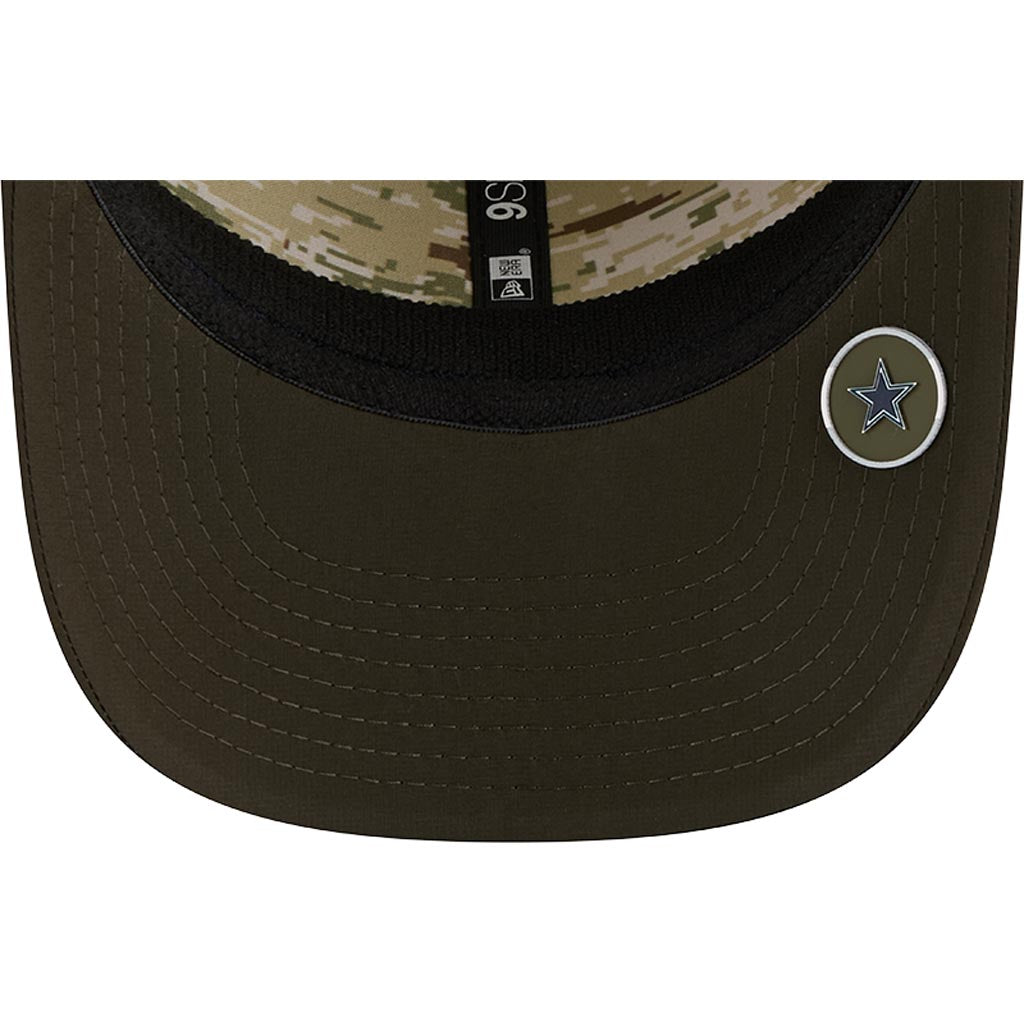 NFL Dallas Cowboys New Era 2025 Salute to Service 9SEVENTY Stretch-Snapback Hat - Green