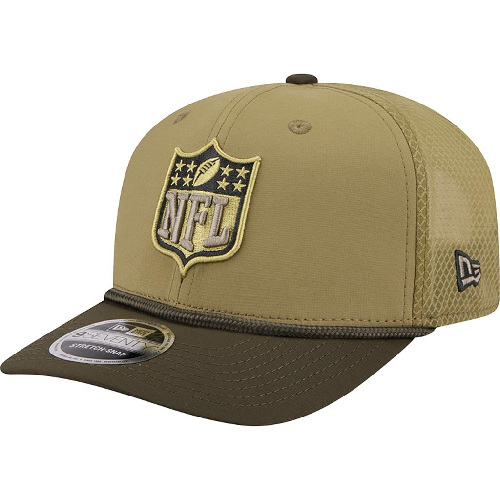 NFL New Era 2025 Salute to Service 9SEVENTY Stretch-Snapback Hat - Green