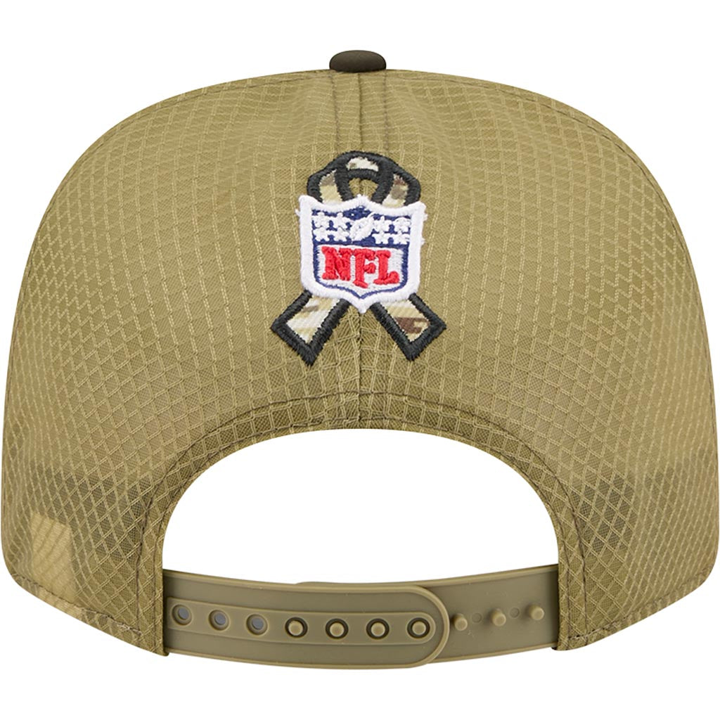NFL New Era 2025 Salute to Service 9SEVENTY Stretch-Snapback Hat - Green