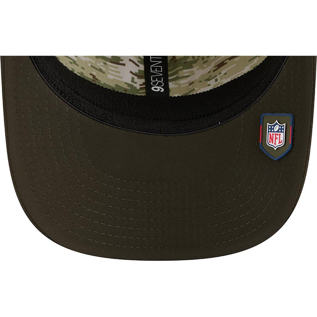 NFL New Era 2025 Salute to Service 9SEVENTY Stretch-Snapback Hat - Green