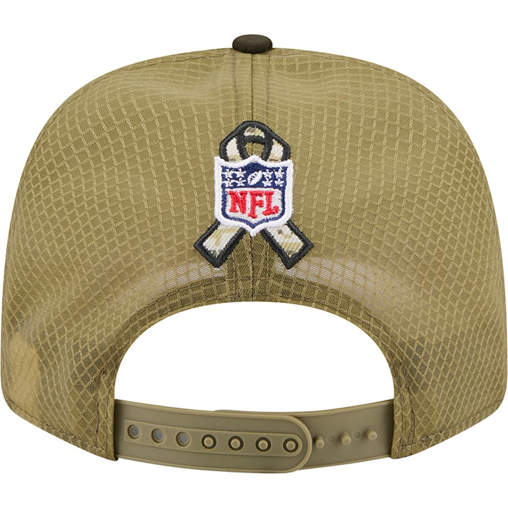 NFL Philadelphia Eagles New Era 2025 Salute to Service 9SEVENTY Stretch-Snapback Hat - Green
