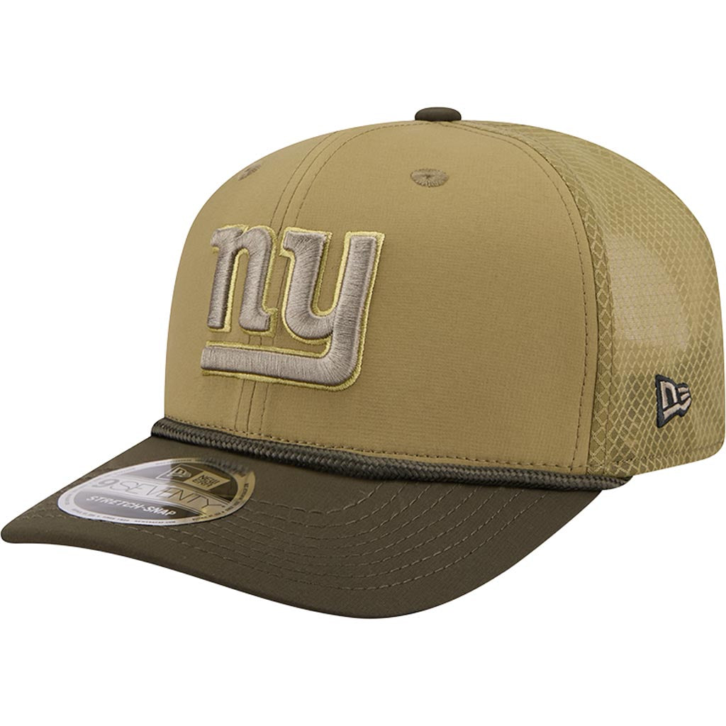 NFL New York Giants New Era 2025 Salute to Service 9SEVENTY Stretch-Snapback Hat - Green
