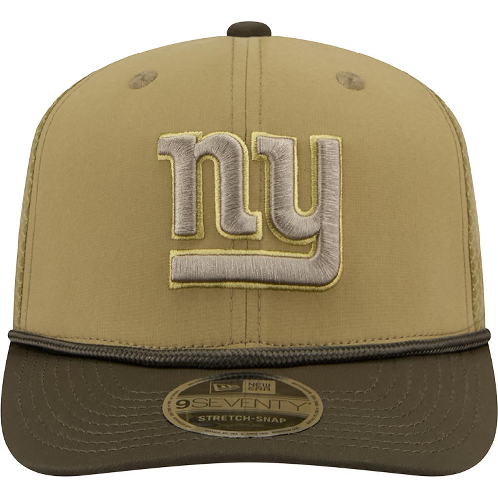 NFL New York Giants New Era 2025 Salute to Service 9SEVENTY Stretch-Snapback Hat - Green
