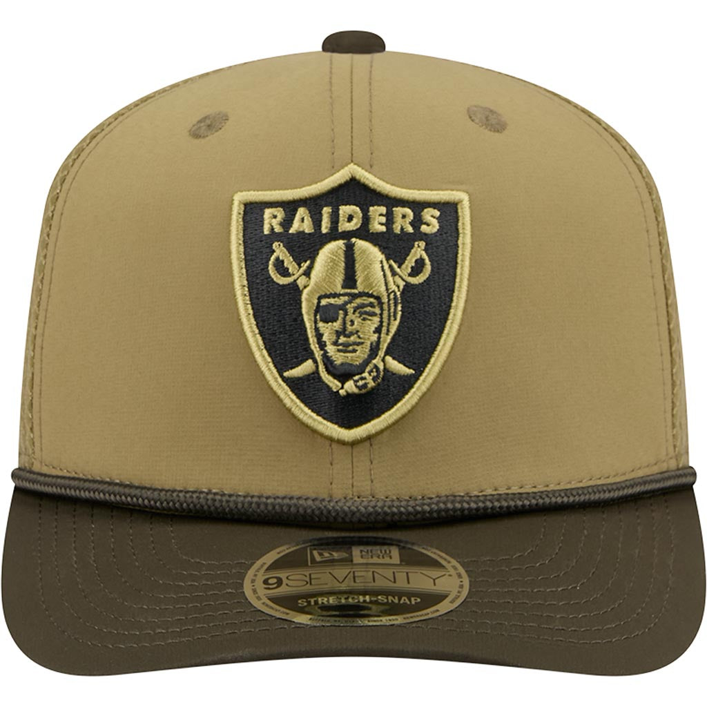 NFL Las Vegas Raiders New Era 2025 Salute to Service 9SEVENTY Stretch-Snapback Hat - Green