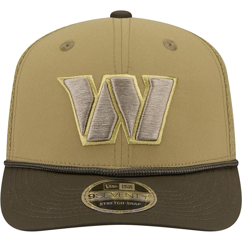 NFL Washington Commanders New Era 2025 Salute to Service 9SEVENTY Stretch-Snapback Hat - Green