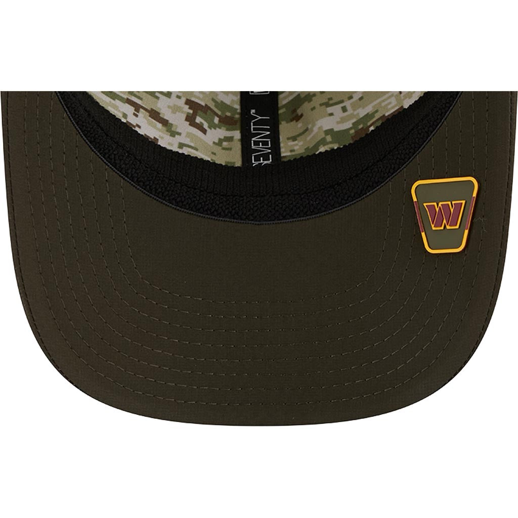 NFL Washington Commanders New Era 2025 Salute to Service 9SEVENTY Stretch-Snapback Hat - Green