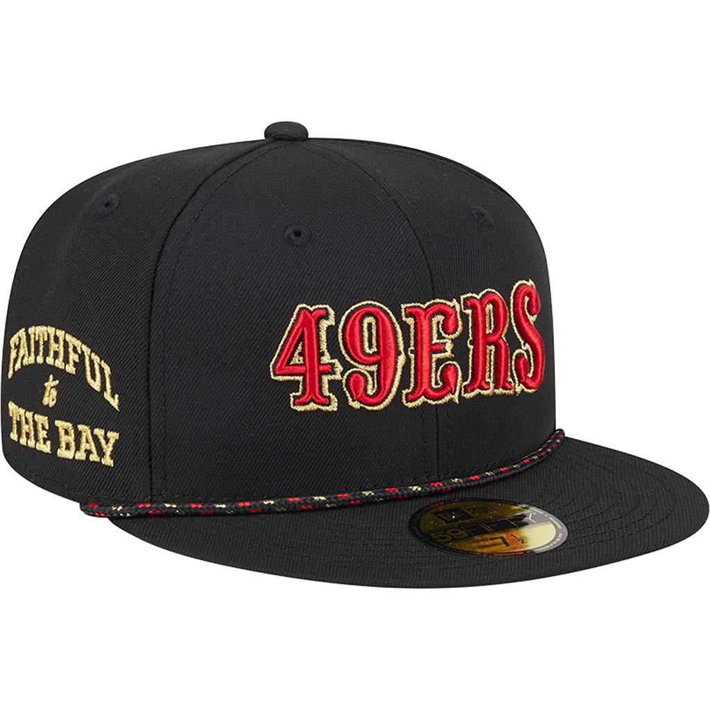 NFL San Francisco 49ers New Era Rivalries Onfield 59FIFTY Fitted Hat - Black