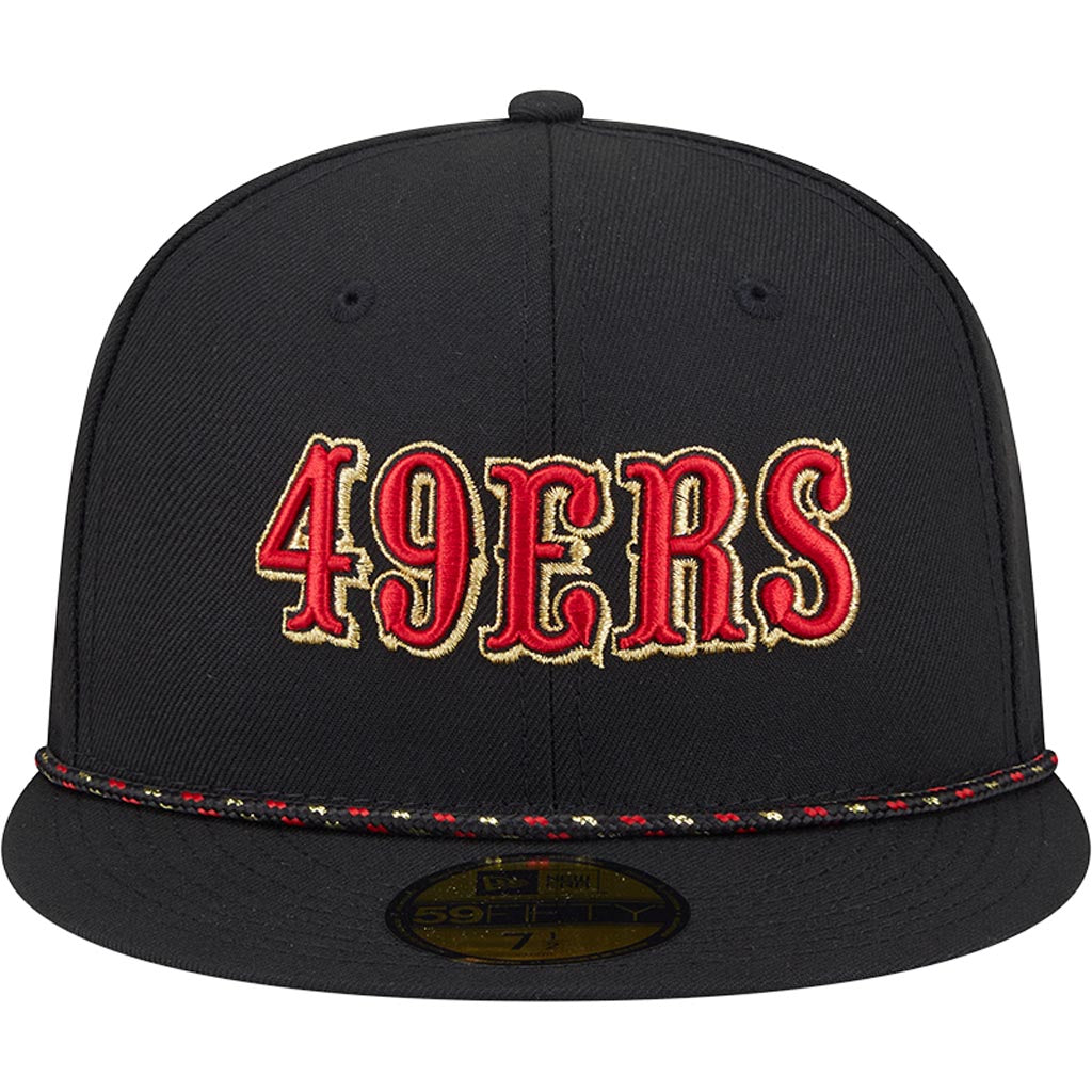 NFL San Francisco 49ers New Era Rivalries Onfield 59FIFTY Fitted Hat - Black
