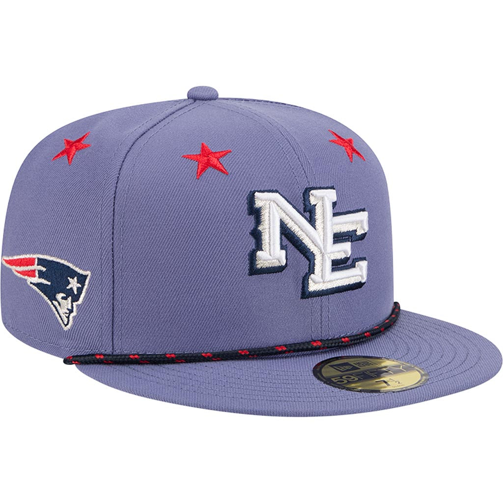 NFL New England Patriots New Era Rivalries Onfield 59FIFTY Fitted Hat - Purple