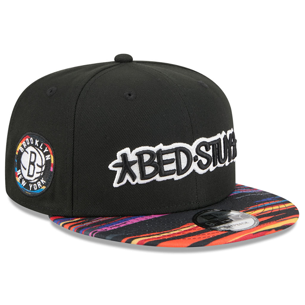 NBA Brooklyn Nets New Era 2025-26 City Edition 9FIFTY Snapback Hat - Black