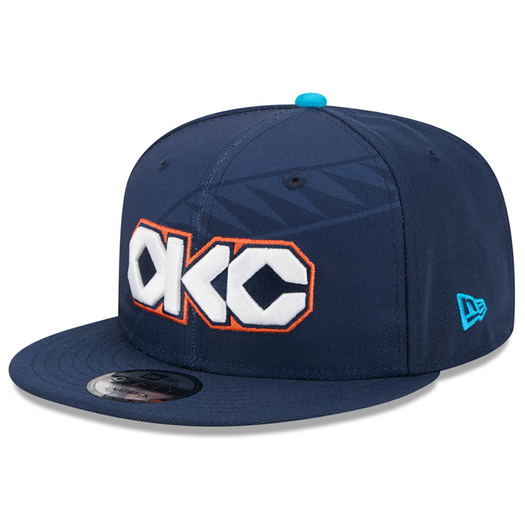 NBA Oklahoma City Thunder New Era 2025-26 City Edition 9FIFTY Snapback Hat - Navy