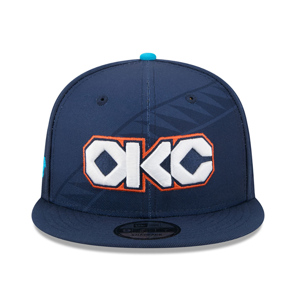 NBA Oklahoma City Thunder New Era 2025-26 City Edition 9FIFTY Snapback Hat - Navy