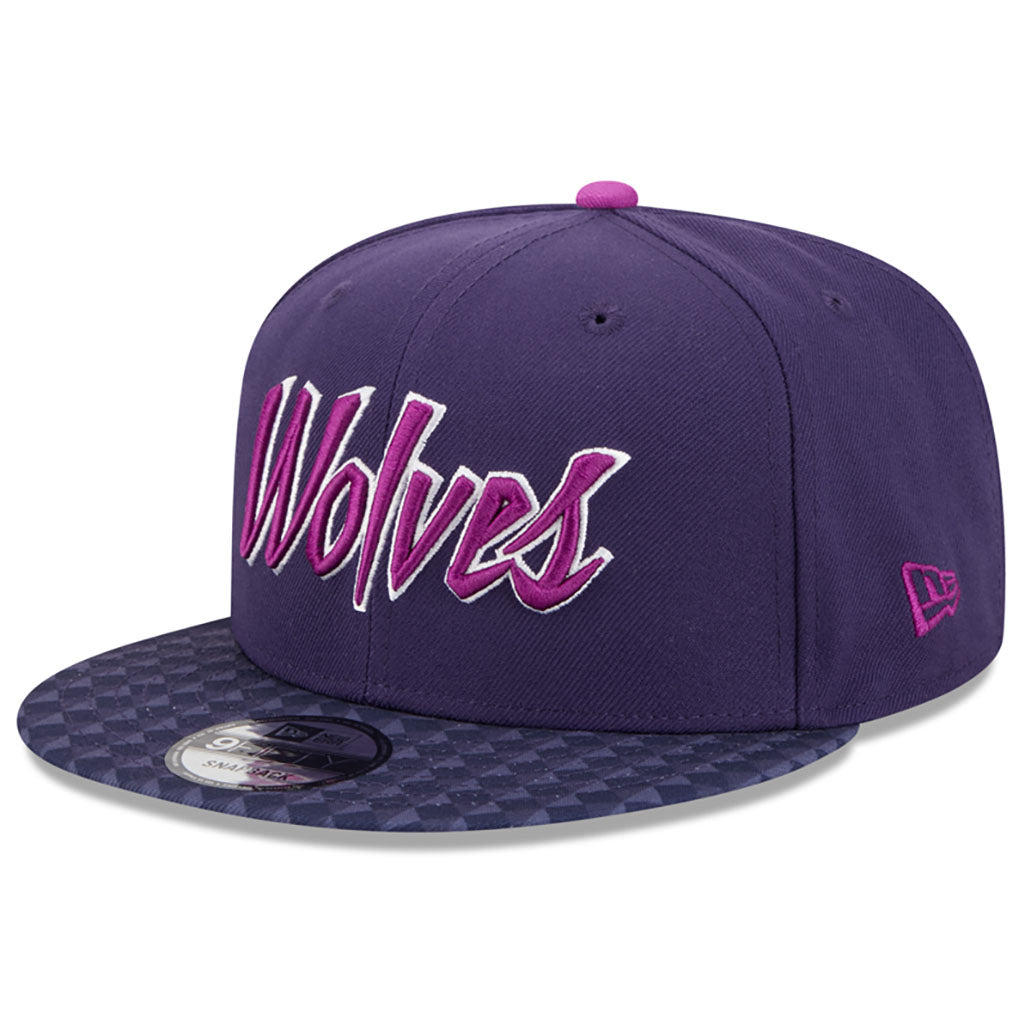 NBA Minnesota Timberwolves New Era 2025-26 City Edition 9FIFTY Snapback Hat - Purple