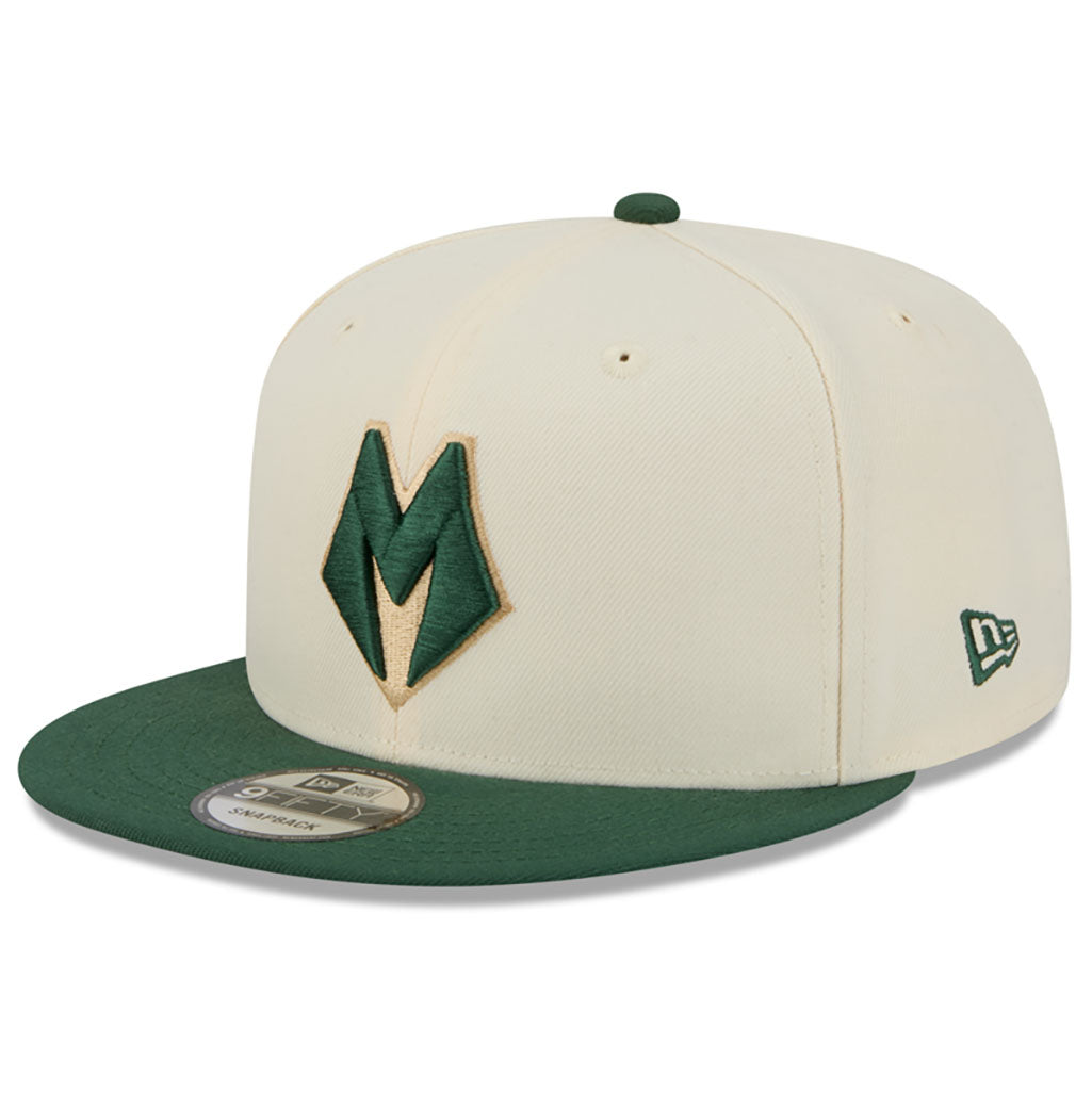 NBA Milwaukee Bucks New Era 2025-26 City Edition 9FIFTY Snapback Hat - Cream