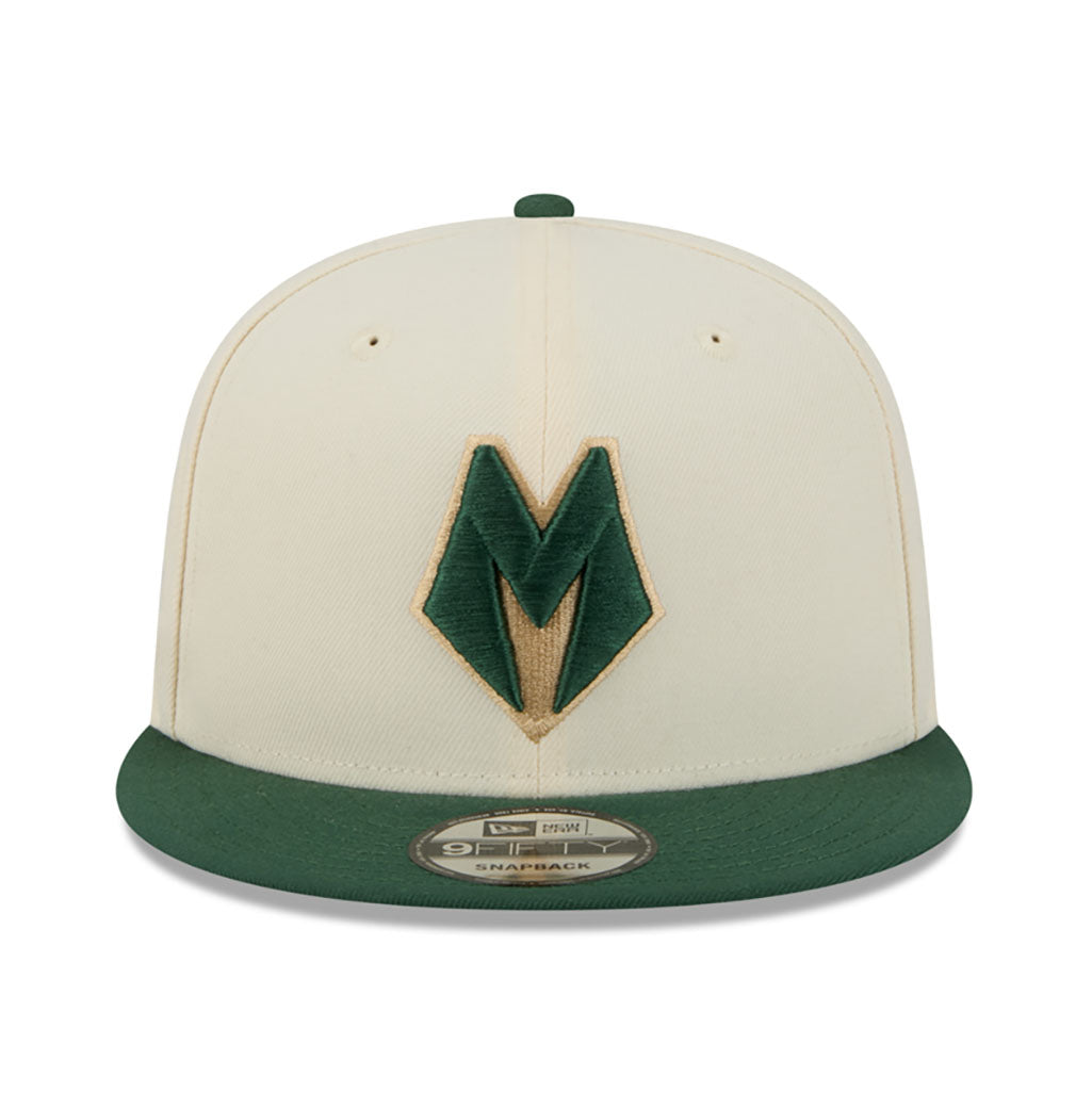 NBA Milwaukee Bucks New Era 2025-26 City Edition 9FIFTY Snapback Hat - Cream