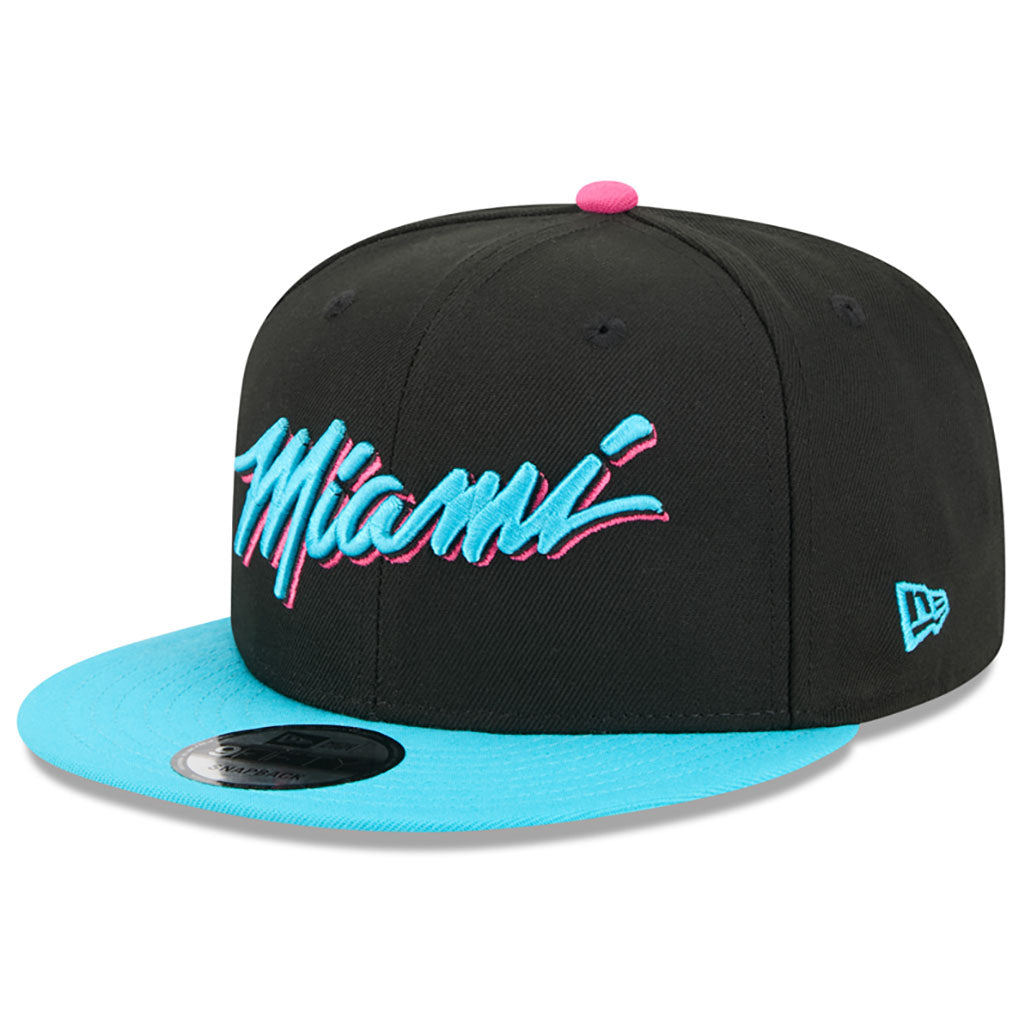 NBA Miami Heat New Era 2025-26 City Edition 9FIFTY Snapback Hat - Black