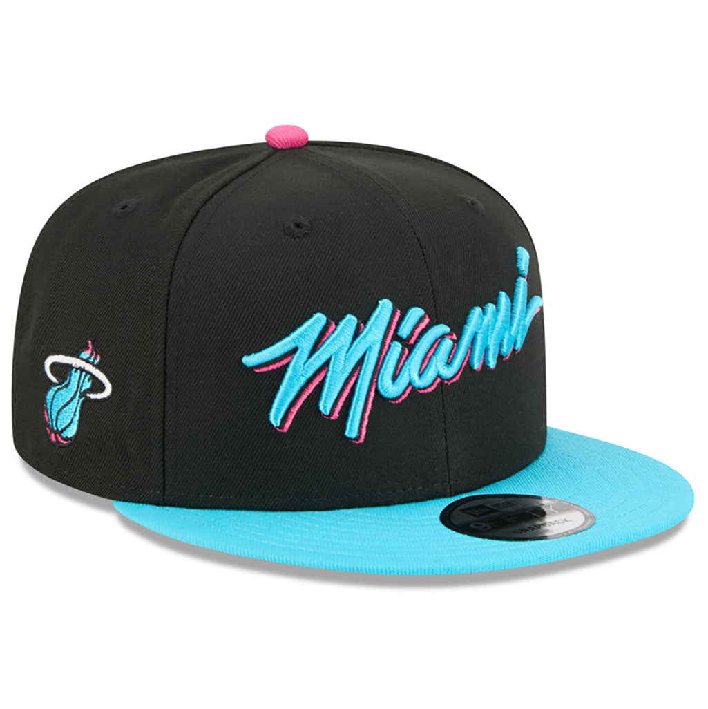 NBA Miami Heat New Era 2025-26 City Edition 9FIFTY Snapback Hat - Black