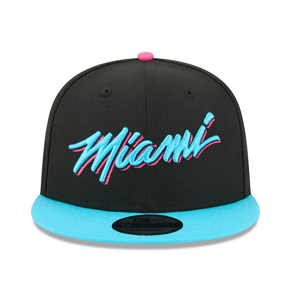 NBA Miami Heat New Era 2025-26 City Edition 9FIFTY Snapback Hat - Black