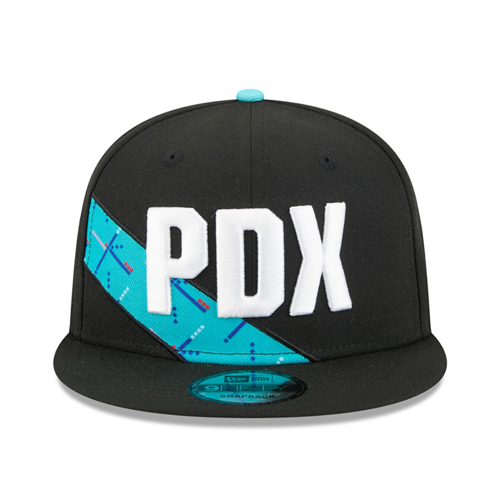 NBA Portland Trail Blazers New Era 2025-26 City Edition 9FIFTY Snapback Hat - Black