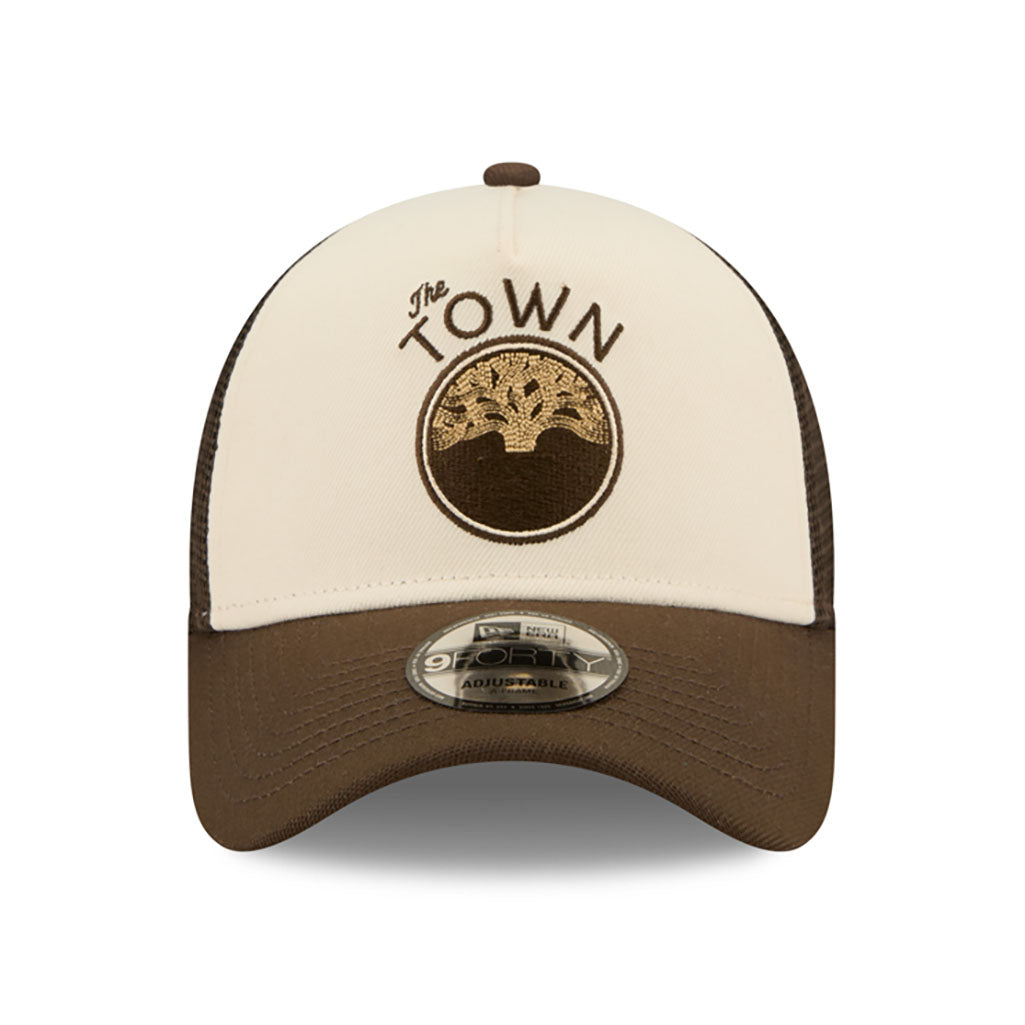 NBA Golden State Warriors New Era 2025-26 City Edition 9FORTY A-Frame Adjustable Hat - Cream