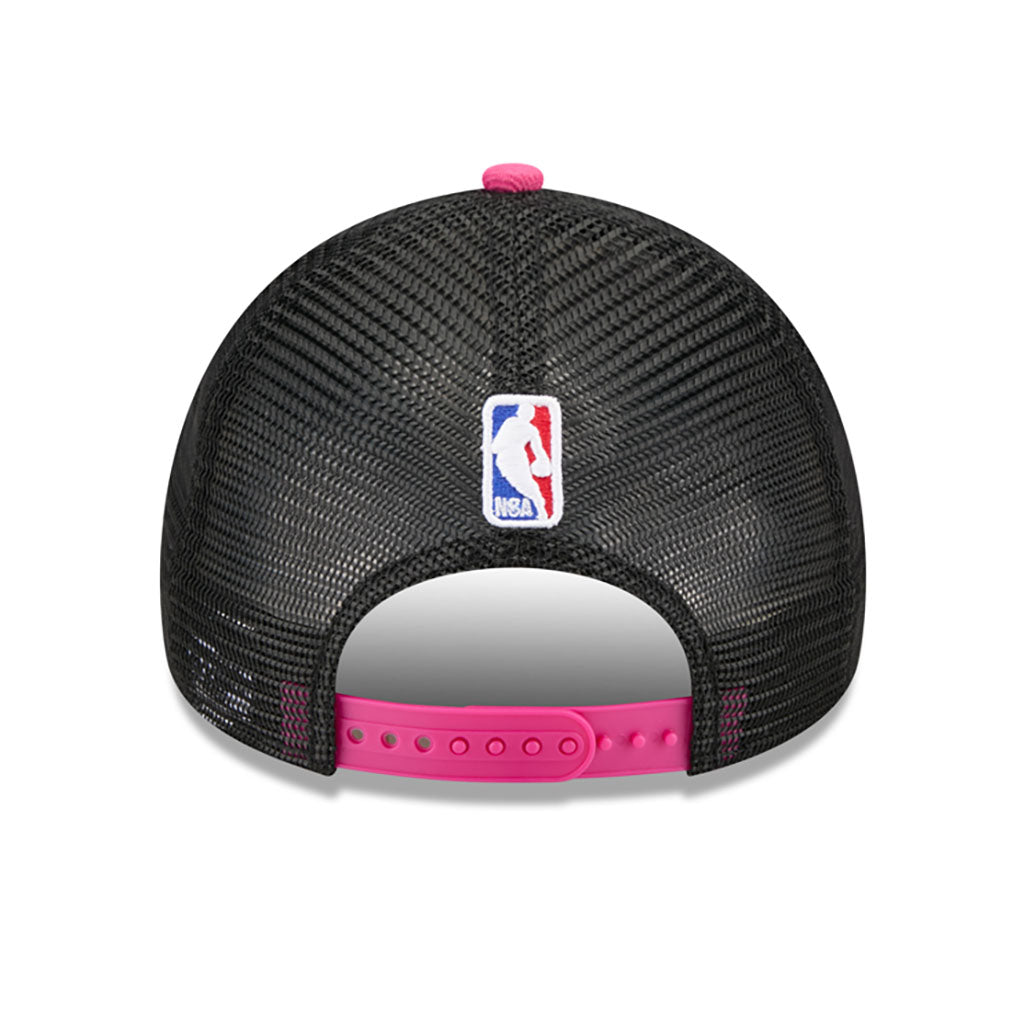 NBA Miami Heat New Era 2025-26 City Edition 9FORTY A-Frame Adjustable Hat - Black