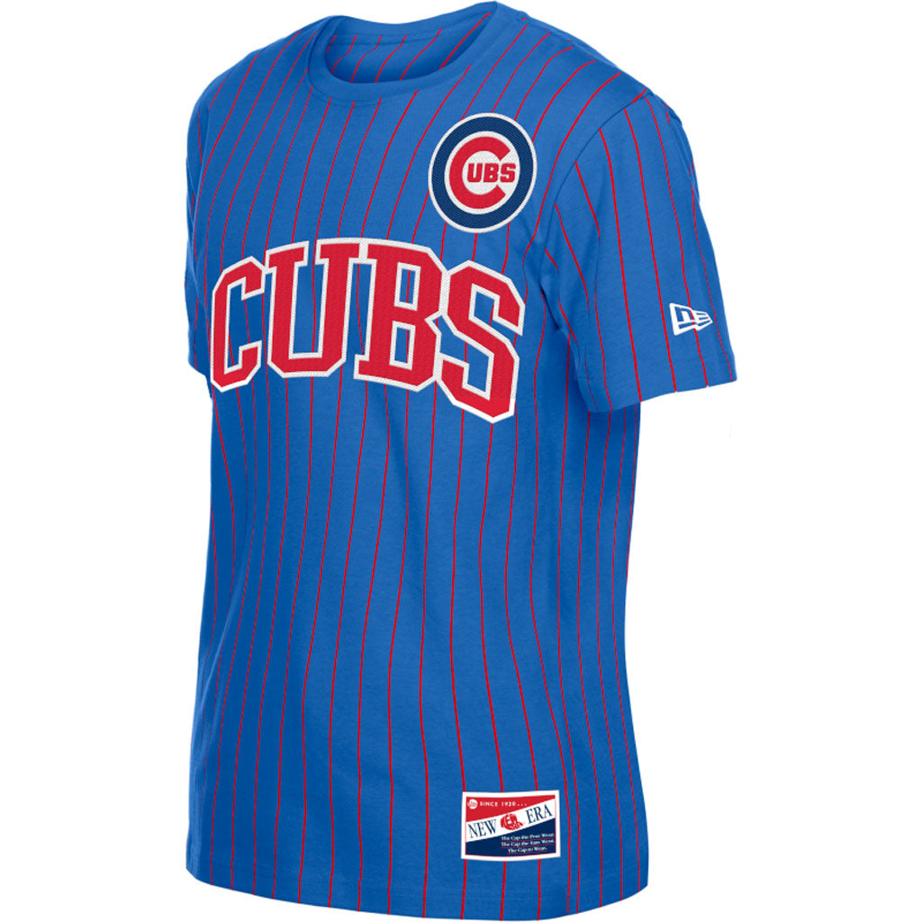 MLB Chicago Cubs New Era 2026 Pinstripe Jersey T-shirt - Blue