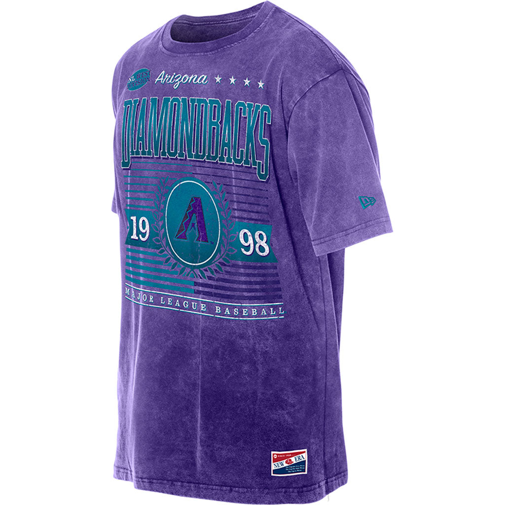 MLB Arizona Diamondbacks New Era City Connect Mineral Washed T-Shirt - Purple