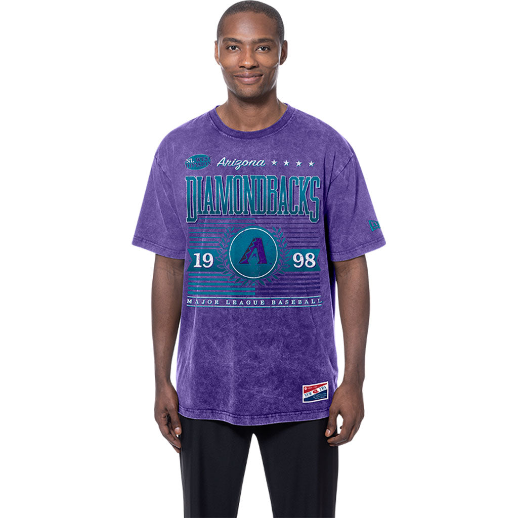 MLB Arizona Diamondbacks New Era City Connect Mineral Washed T-Shirt - Purple