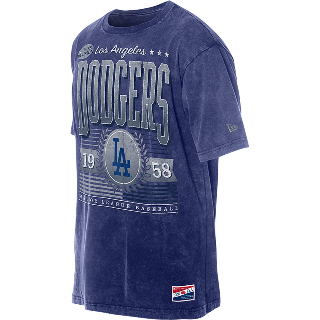 MLB Los Angeles Dodgers New Era Mineral Washed T-Shirt - Blue