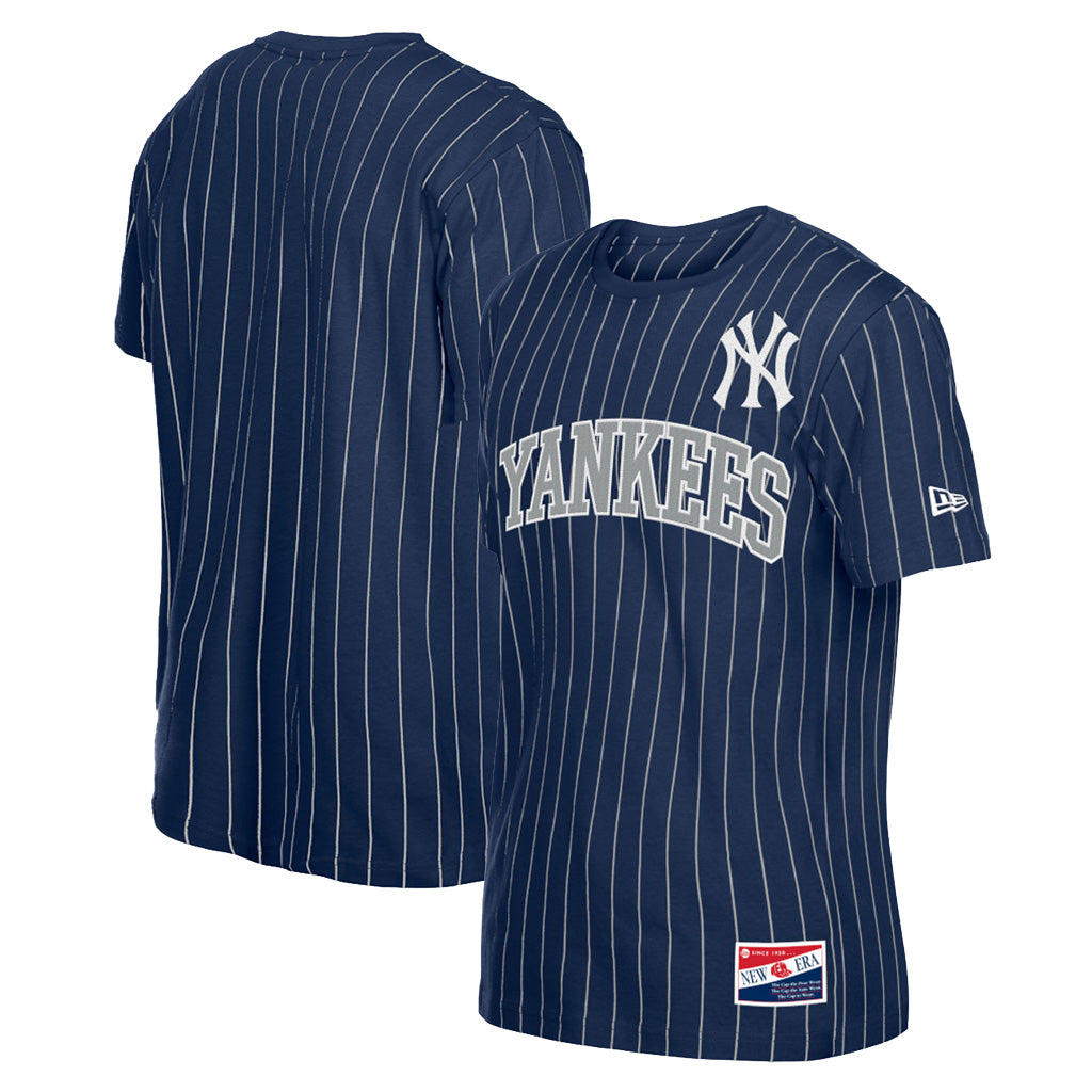 MLB New York Yankees New Era 2026 Pinstripe Jersey T-shirt - Blue