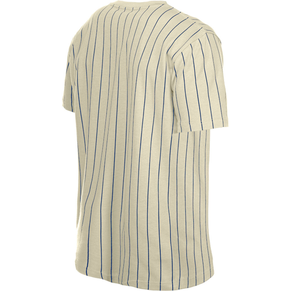 MLB Boston Red Sox New Era Pinstripe Jersey T-Shirt - Cream