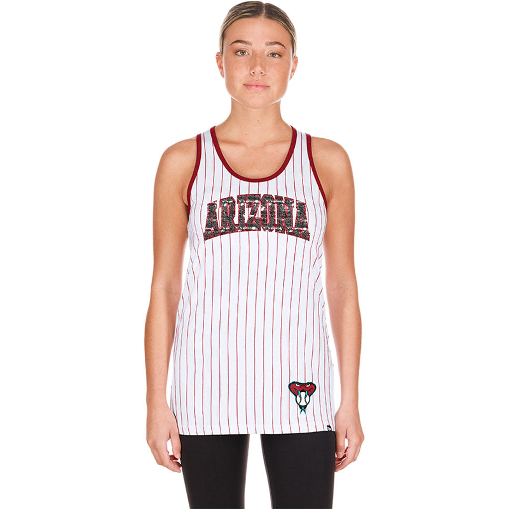 MLB Arizona Diamondbacks Women's New Era H1 Tank Top - White
