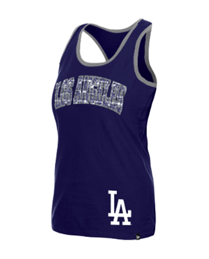 MLB Los Angeles Dodgers Women's New Era H1 Tank Top - Blue