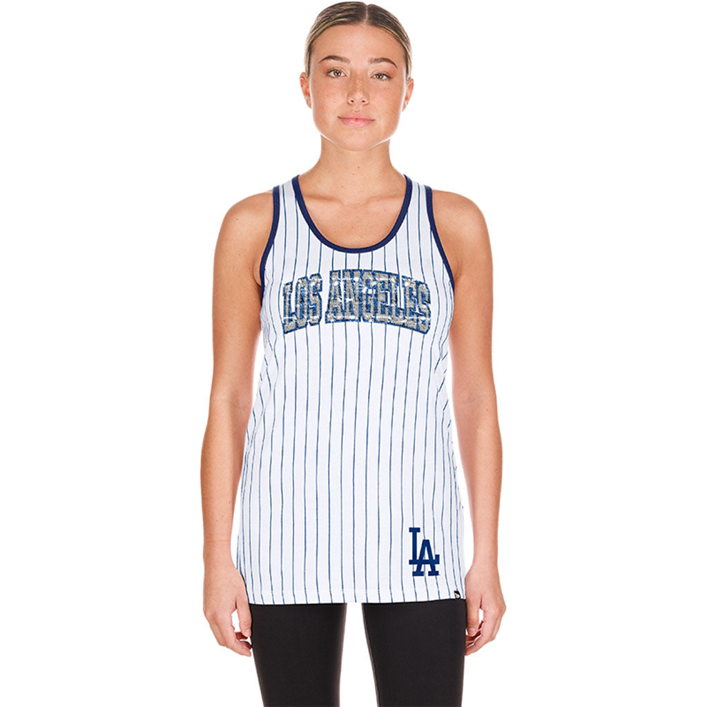 MLB Los Angeles Dodgers Women's New Era H1 Tank Top - White