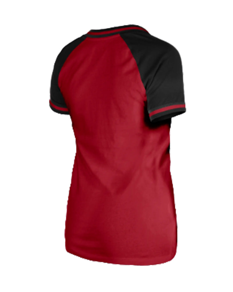 MLB Arizona Diamondbacks Women's New Era H1 T-Shirt - Red