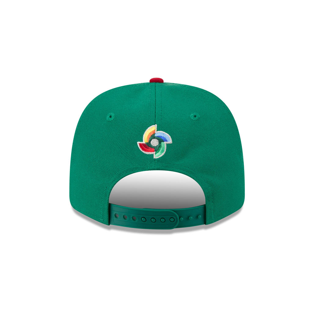 WBC Mexico New Era 2026 Onfield 9SEVENTY Stretch Snap Hat - Green