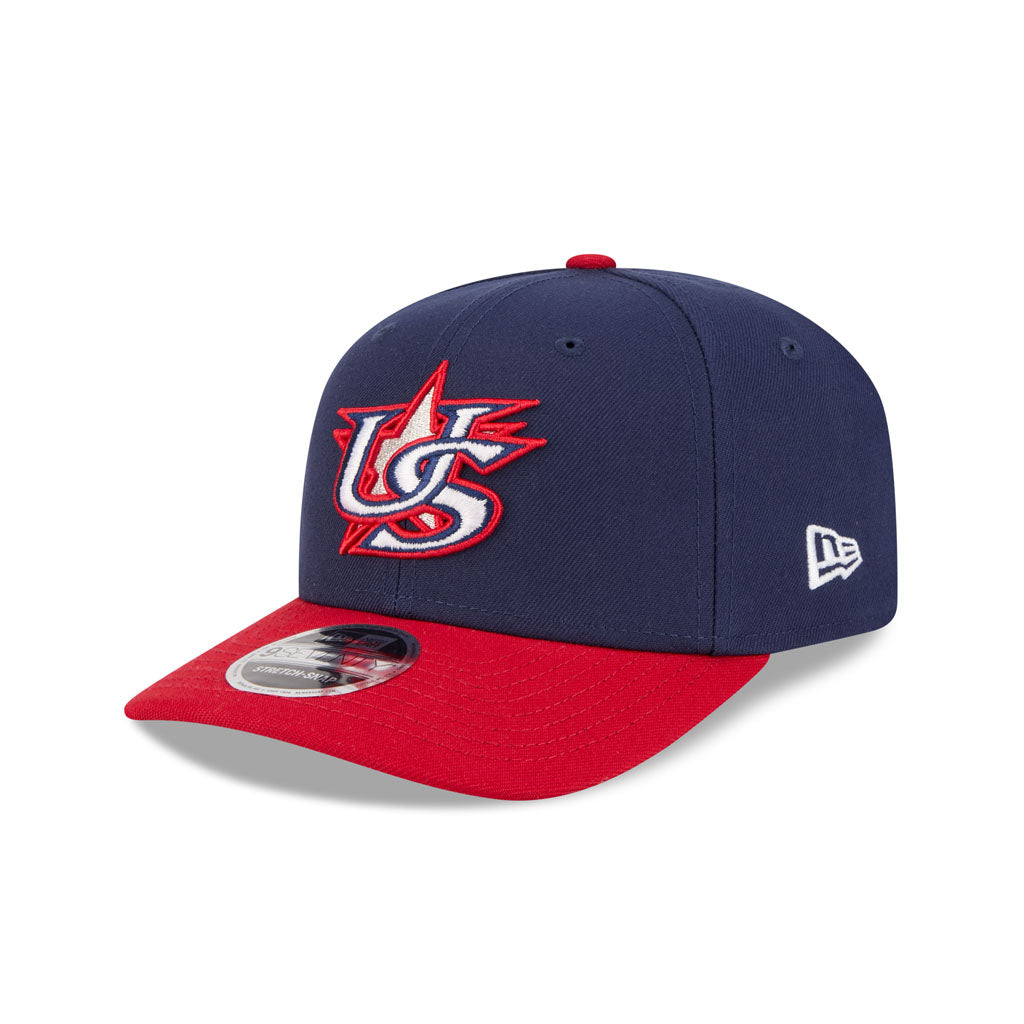 WBC USA New Era 2026 Onfield 9SEVENTY Stretch Snap Hat - Navy