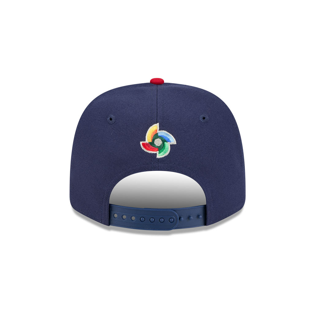 WBC USA New Era 2026 Onfield 9SEVENTY Stretch Snap Hat - Navy