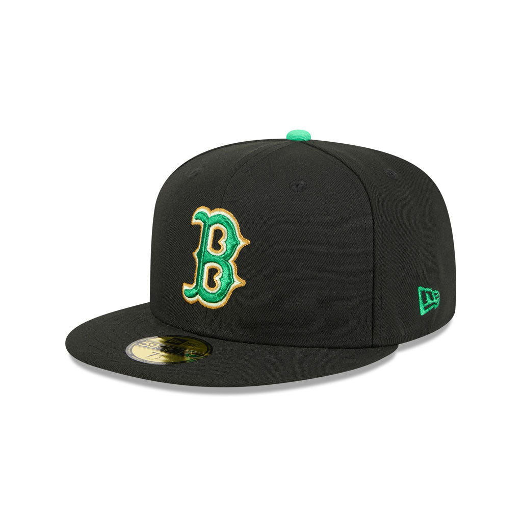 MLB Boston Red Sox New Era 2026 St Patricks Day 59FIFTY Fitted Hat - Black