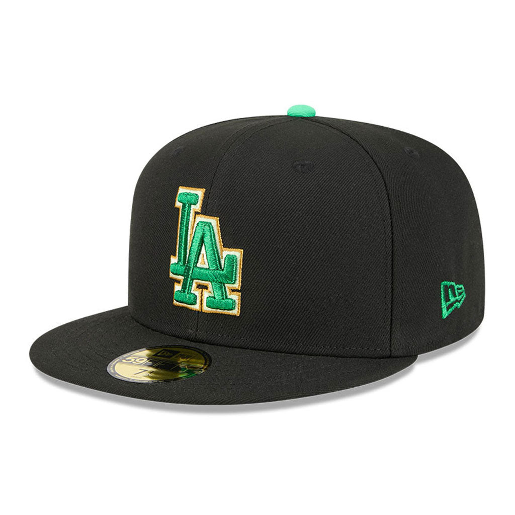 MLB Los Angeles Dodgers New Era 2026 St Patricks Day 59FIFTY Fitted Hat - Black