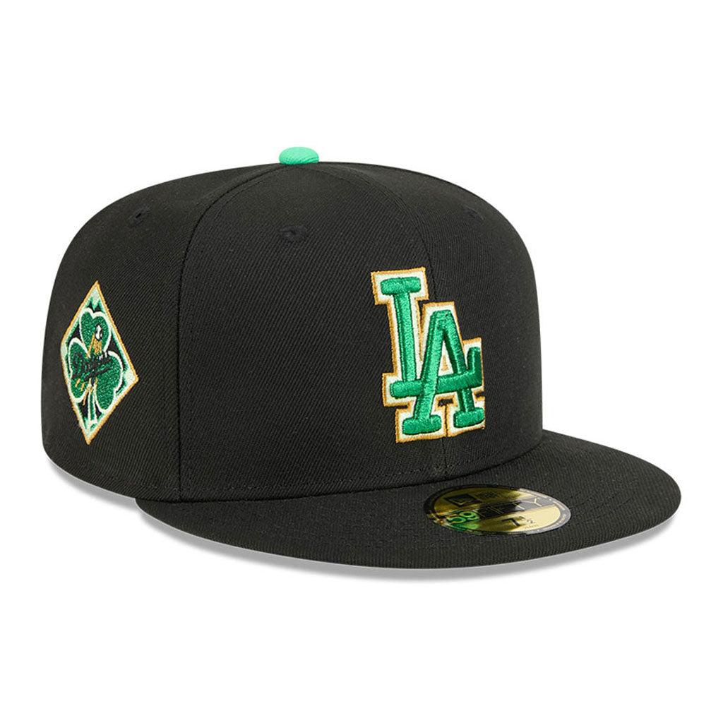 MLB Los Angeles Dodgers New Era 2026 St Patricks Day 59FIFTY Fitted Hat - Black