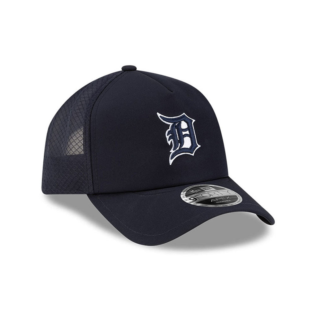 MLB Detroit Tigers New Era Batting Practice Apex 9FORTY Snapback Hat - Navy