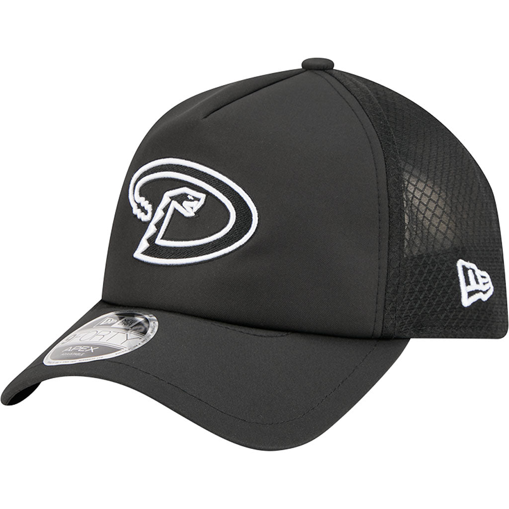 MLB Arizona Diamondbacks New Era "D" Logo Batting Practice Apex 9FORTY Snapback Hat - Black