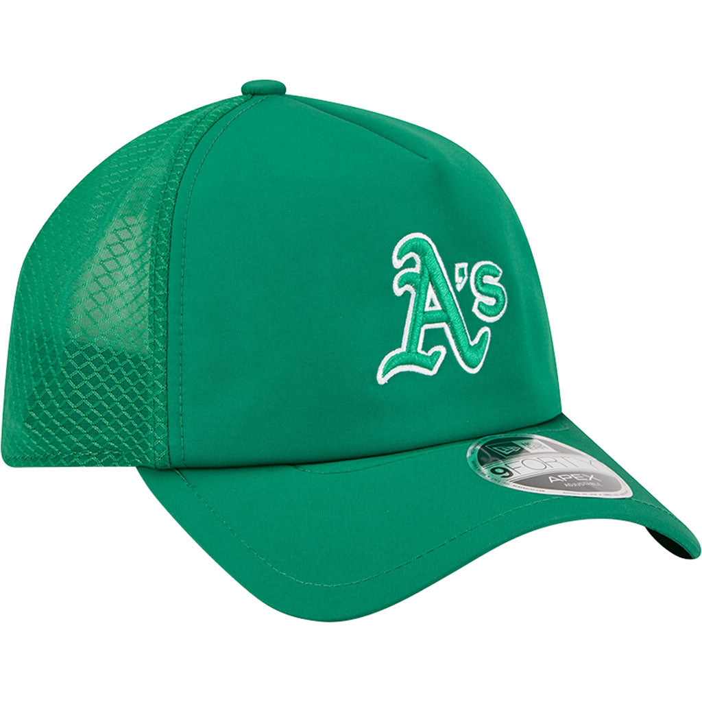 MLB Oakland Athletics New Era Batting Practice Apex 9FORTY Snapback Hat - Green
