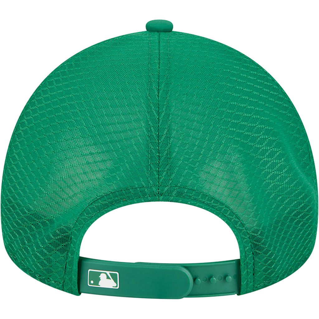 MLB Oakland Athletics New Era Batting Practice Apex 9FORTY Snapback Hat - Green