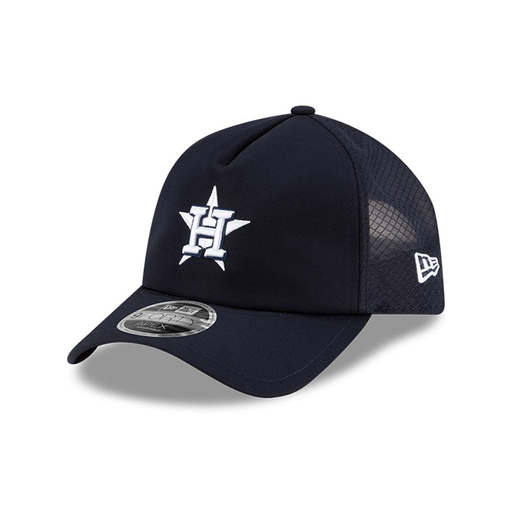 MLB Houston Astros New Era Batting Practice Apex 9FORTY Snapback Hat - Navy