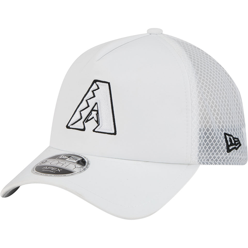 MLB Arizona Diamondbacks New Era Batting Practice Apex 9FORTY Snapback Hat - White